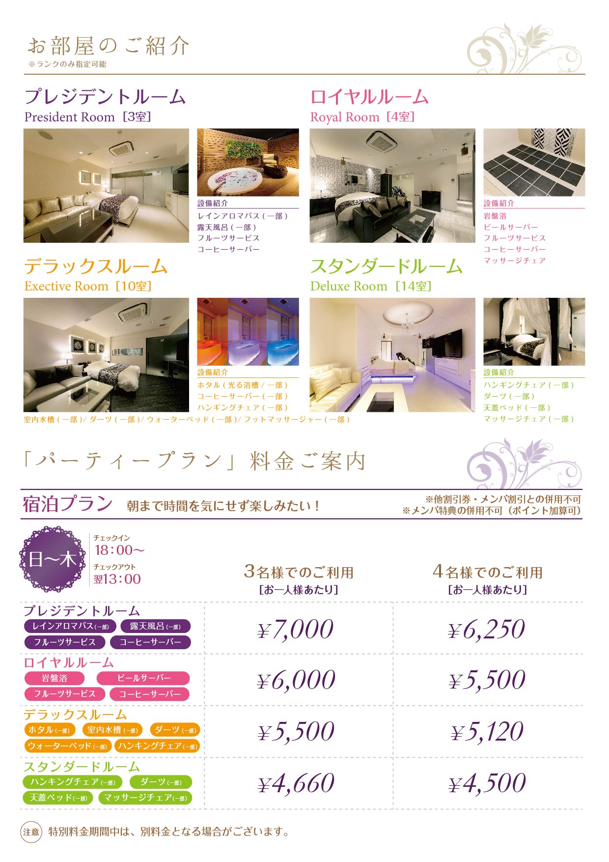 パーティープラン